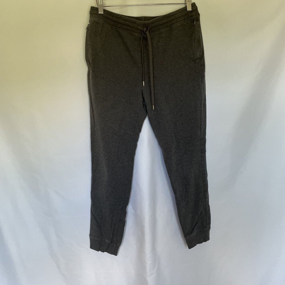 Jockey Athleisure Joggers XL Gray Women Zipper Pockets Cotton Blend